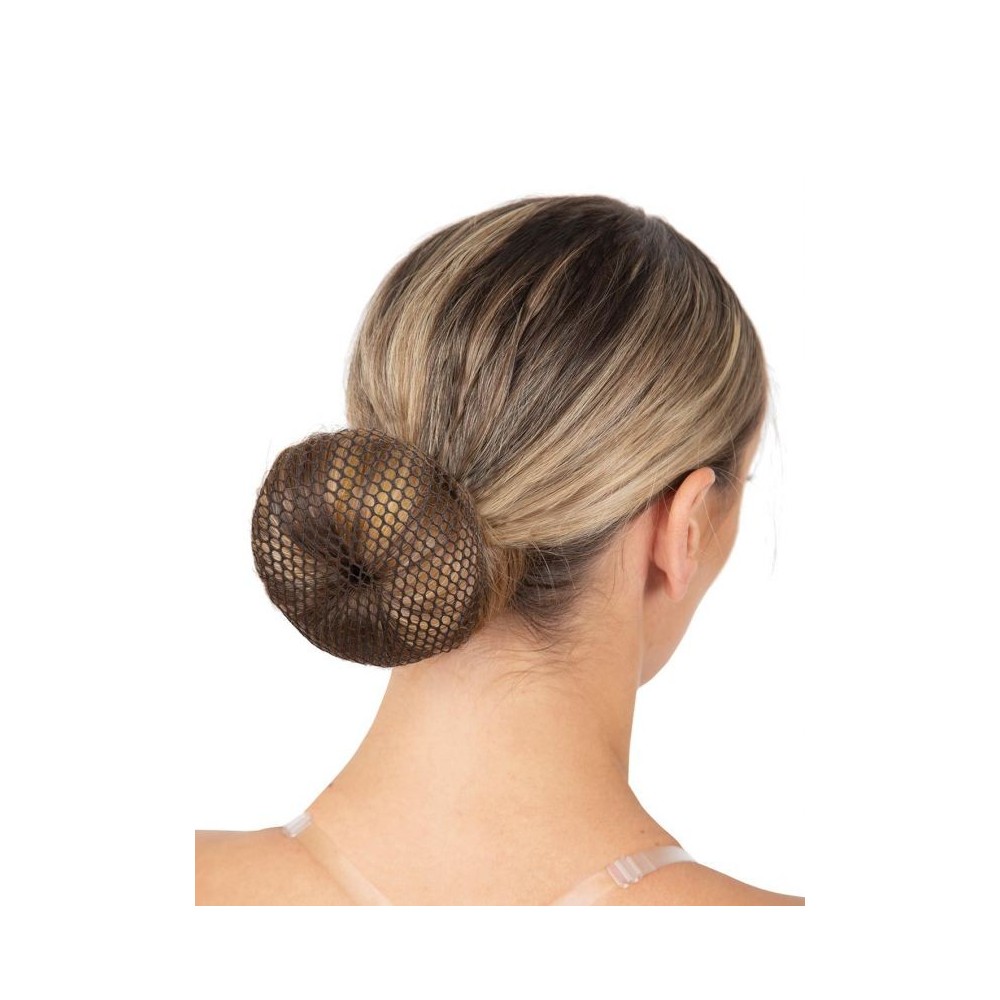 3 Filets à Chignon Avec élastiques - Pour Cheveux épais Ou Fins, Chignon Ballet, Noir, Taille 10 Cm