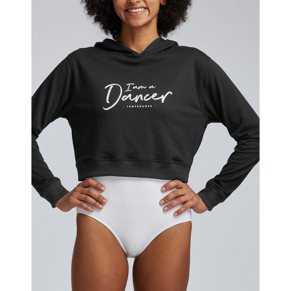Sweat à Capuche Femme - Deux Tons, Coupe Courte - Taille Regular - Neuf Avec Étiquettes