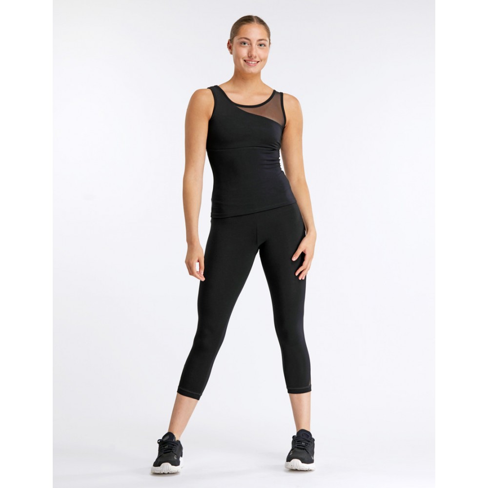 Justaucorps débardr sans manches pour filles avec ceinture, bl marine | BLOCH UE – BLOCH Dance