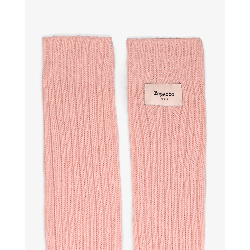 Guêtres roses Logo Repetto A0201