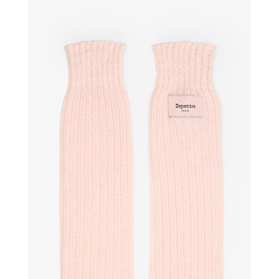 Guêtres rose pétale Logo Repetto A0201