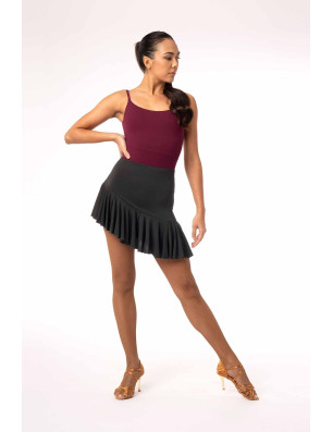 OTMYIGO Fille Latin Top Jupe Ensemble Filles Danse Latine Lait Soie Robe à Franges Fendue Salle de Bal compétition soirée scène Performance vêtements,G,130