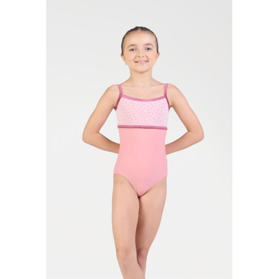 HARMONY 432 – Justaucorps Fille Bleu Velours & Résille
