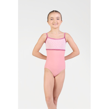 HARMONY 432 – Justaucorps Fille Bleu Velours & Résille