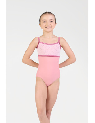 HARMONY 432 – Justaucorps Fille Bleu Velours & Résille