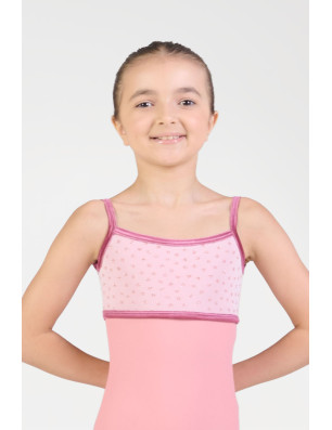 HARMONY 432 – Justaucorps Fille Bleu Velours & Résille