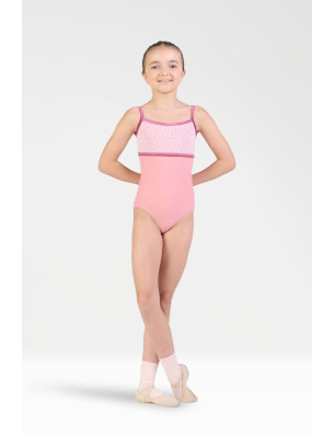 HARMONY 432 – Justaucorps Fille Bleu Velours & Résille