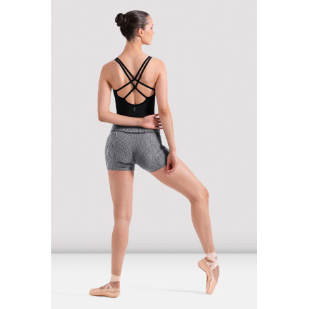 Short Riley maille torsadée gris femme | BLOCH R90017