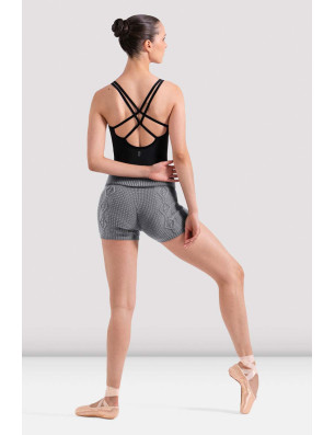 Short Riley maille torsadée gris femme | BLOCH R90017