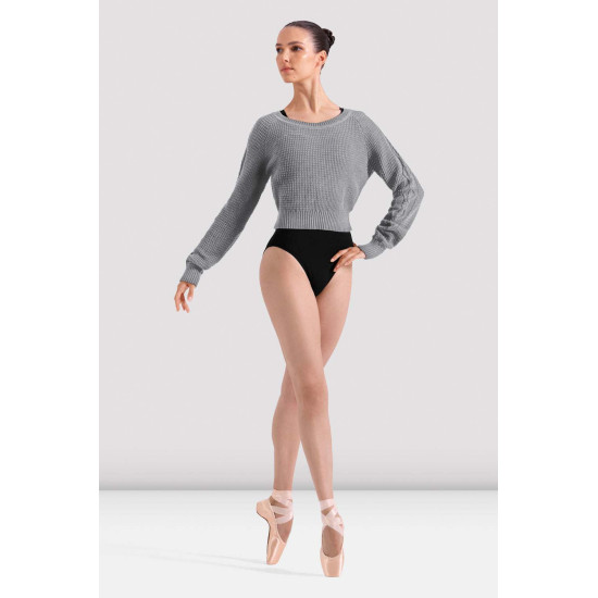 Pull Delilah maille torsadée gris femme | BLOCH Z30042