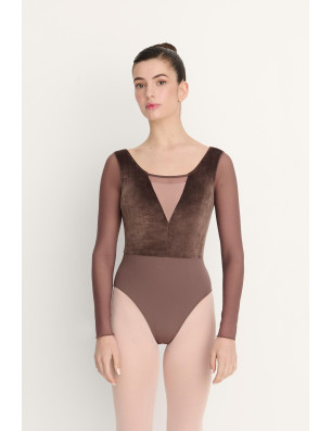 Justaucorps Iseult manches longues velours | Intermezzo 31747
