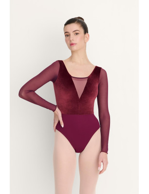 Justaucorps Iseult manches longues velours | Intermezzo 31747