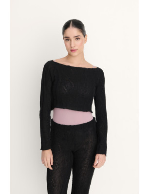 Pull court Ismene maille torsadée danse | Intermezzo 6677