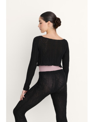 Pull court Ismene maille torsadée danse | Intermezzo 6677