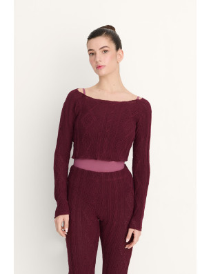 Pull court Ismene maille torsadée danse | Intermezzo 6677