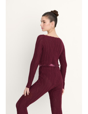 Pull court Ismene maille torsadée danse | Intermezzo 6677