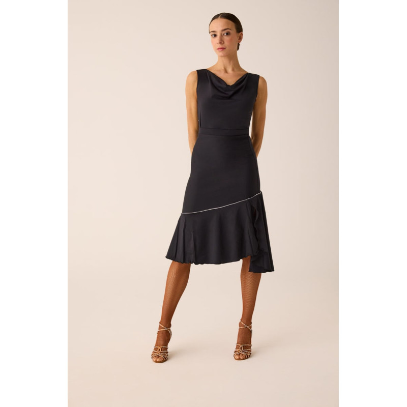 Jupe Midi Fendue Danse Stretch 276