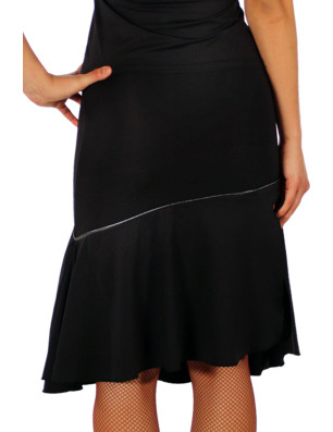 Jupe Midi Fendue Danse Stretch & Détail Brillant | Pridance 276
