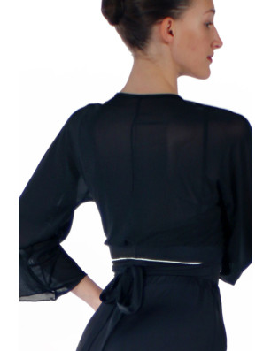 Cache-cœur Kimono en Tulle Stretch pour Danse | Pridance 277
